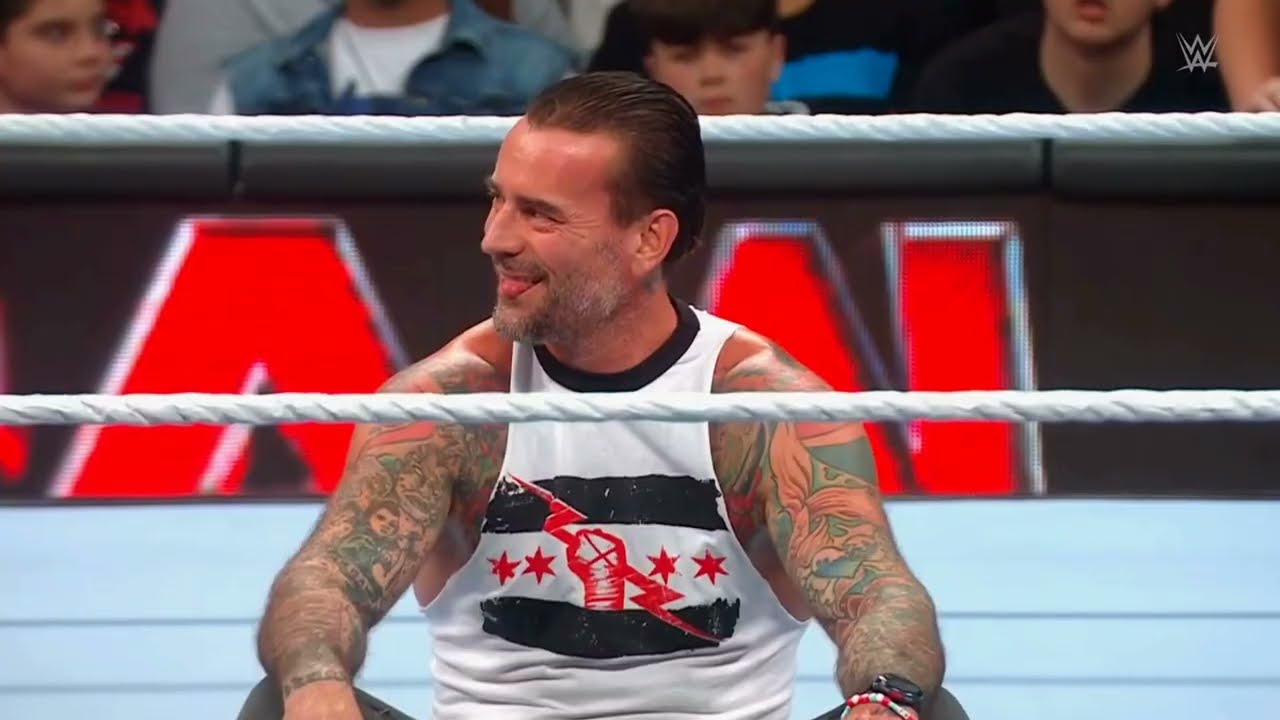 WWE RAW CM PUNK ENTRANCE 04/29/24 background