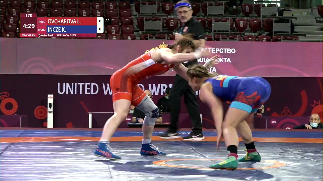 1/4 WW - 62 kg: L. OVCHAROVA (RUS) v. K. INCZE (ROU)