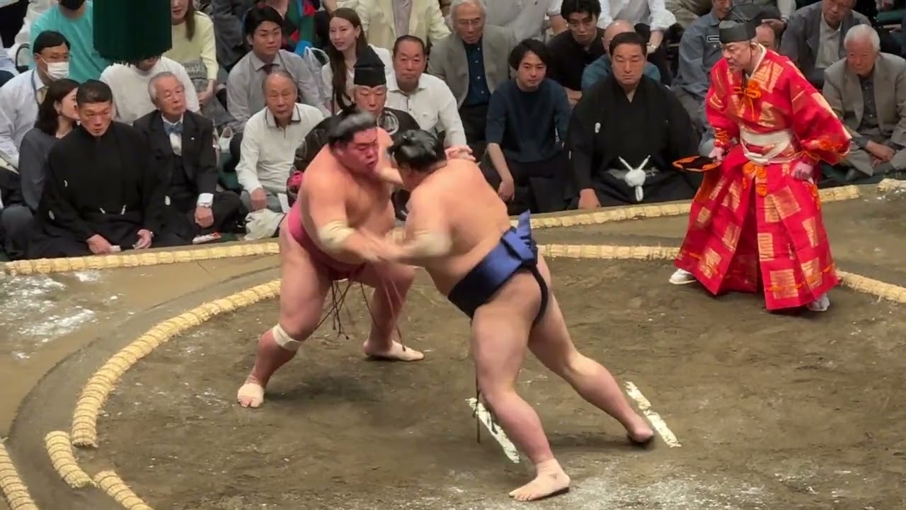 速報❗️大栄翔vs阿炎【大相撲令和7年5月場所】夏場所 初日2025/05/11 backdrop