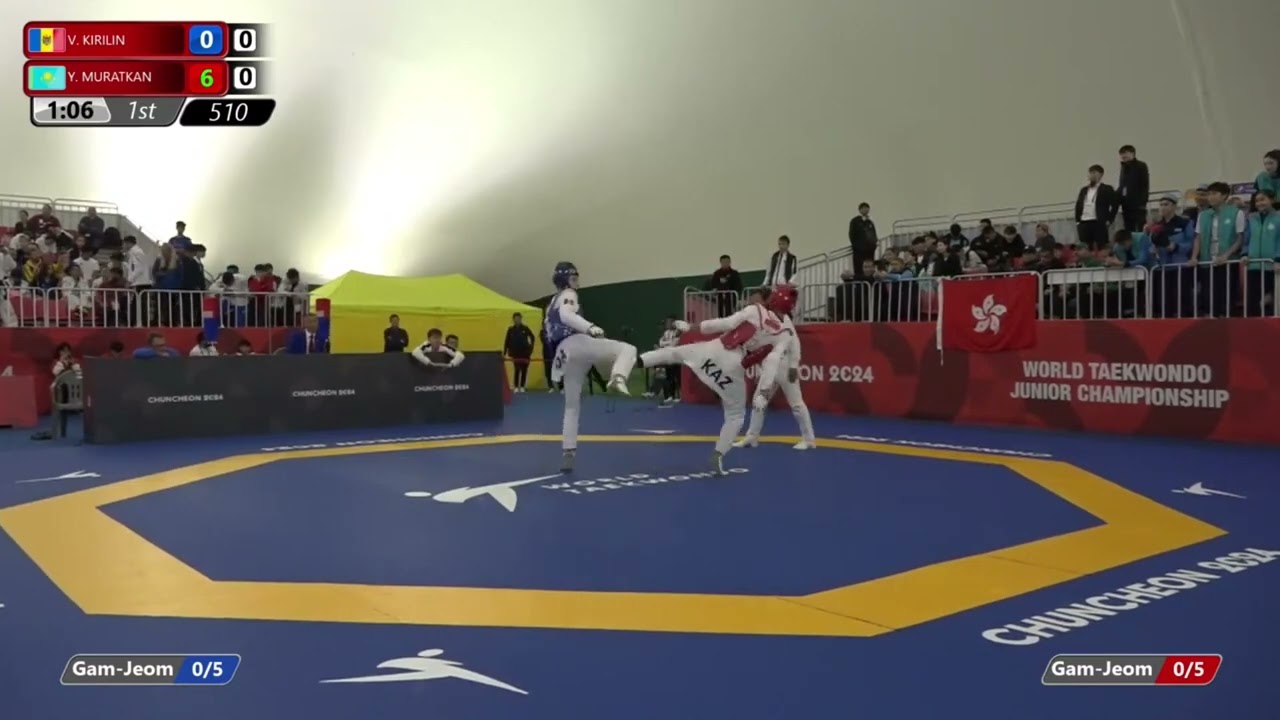 510 Round of 64 Men 68kg MDA KIRILIN Vladimir KAZ MURATKAN Yelnur