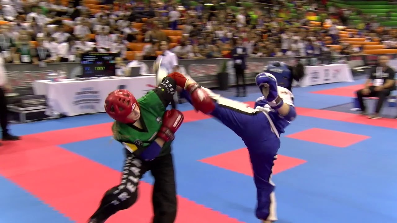 Akrivi Galanomati v Aoife Bailey WAKO European Championships 2019
