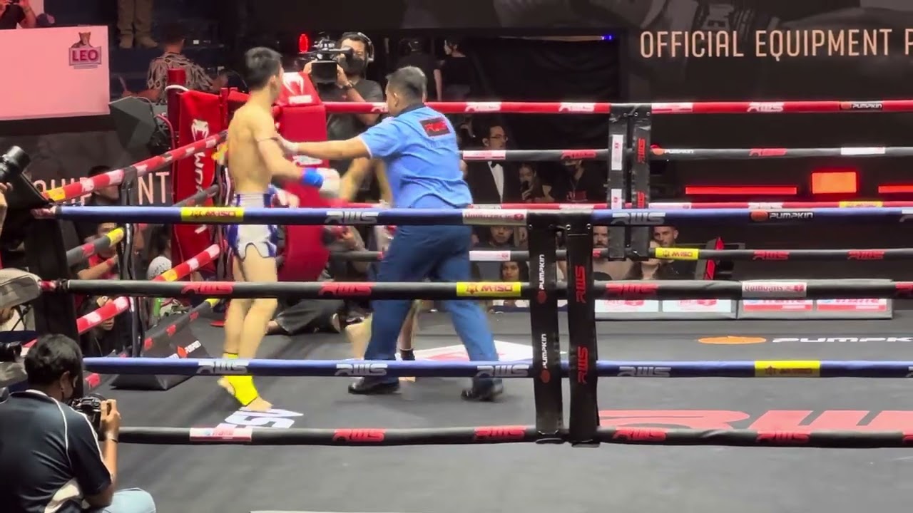 อาห์วาซ กอร์ดอนต่อยนักมวยจีนร่วงยก1 Ahavat Gordon vs Liu Hai Yang LookSuan | RWS