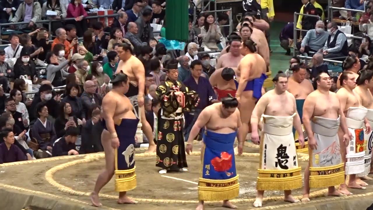 幕内土俵入り【大相撲令和7年3月場所】13日目 2025/3/21 大阪場所 background