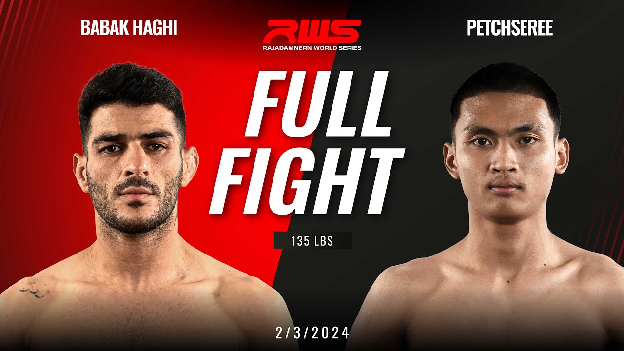 Full Fight l Babak Haghi vs. Petchseree l บาบัก ฮักกี้ vs. เพชรเสรี l RWS background