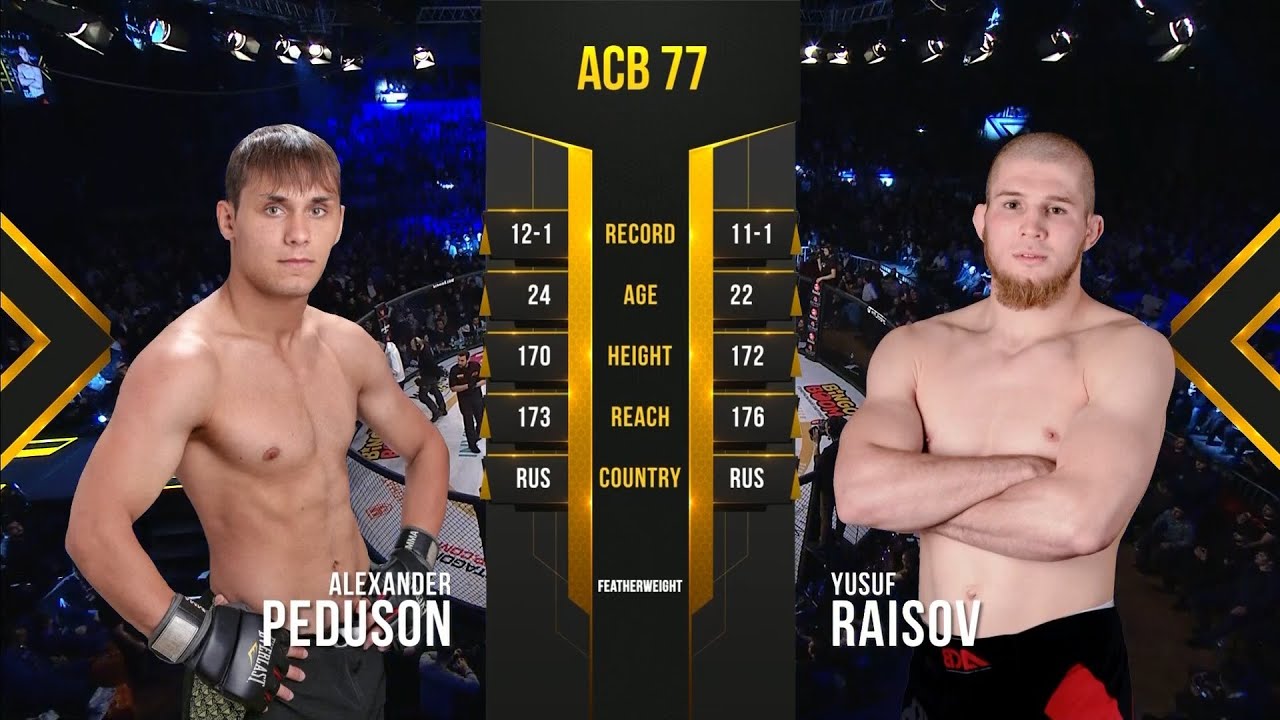 Александр Педусон vs. Юсуф Раисов | Alexander Peduson vs. Yusuf Raisov | ACB 77 background