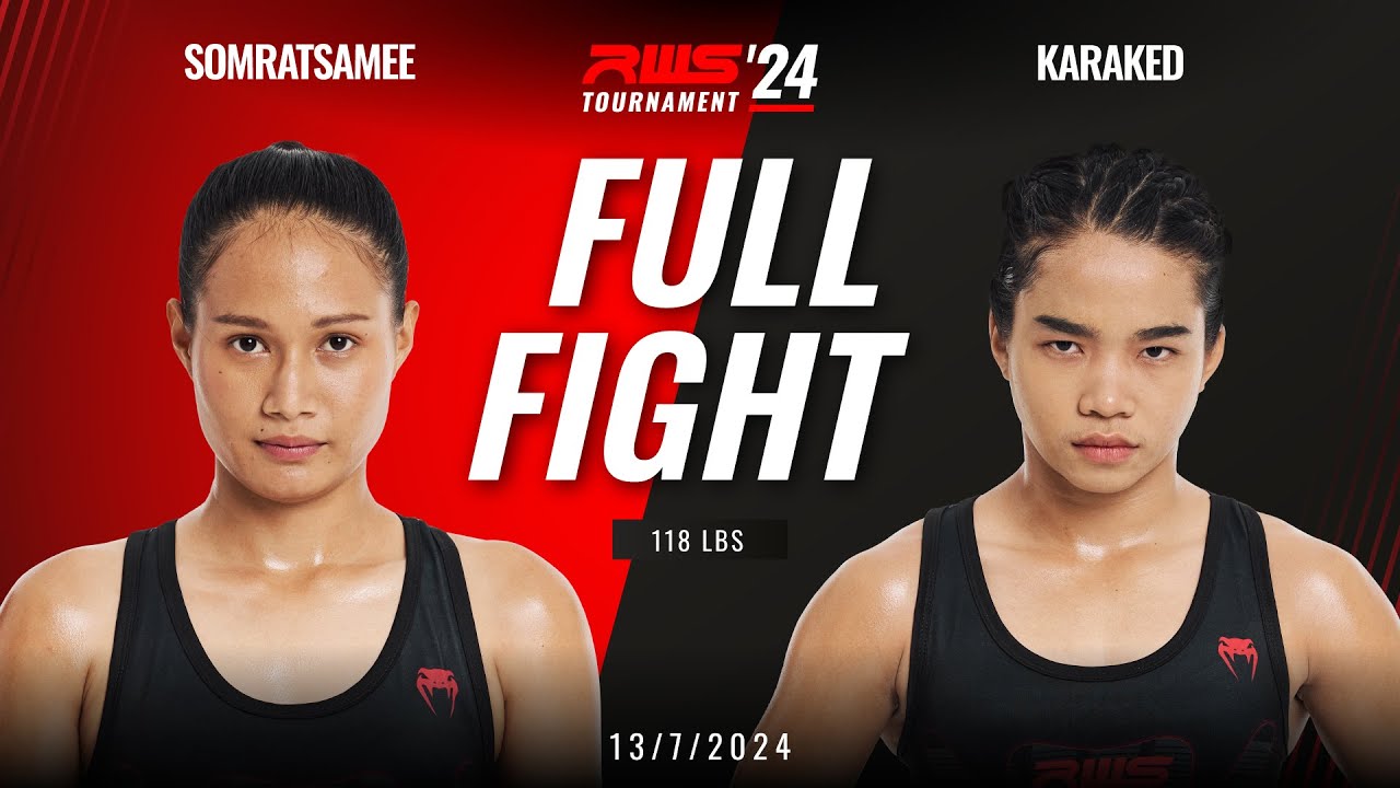 Full Fight l Somratsamee Manop Gym vs Karaked Krueangduem Commando Gym I RWS background
