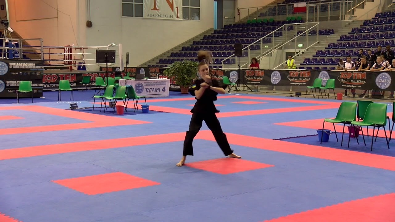 Melaniia Surnina WAKO World Championships 2018 background
