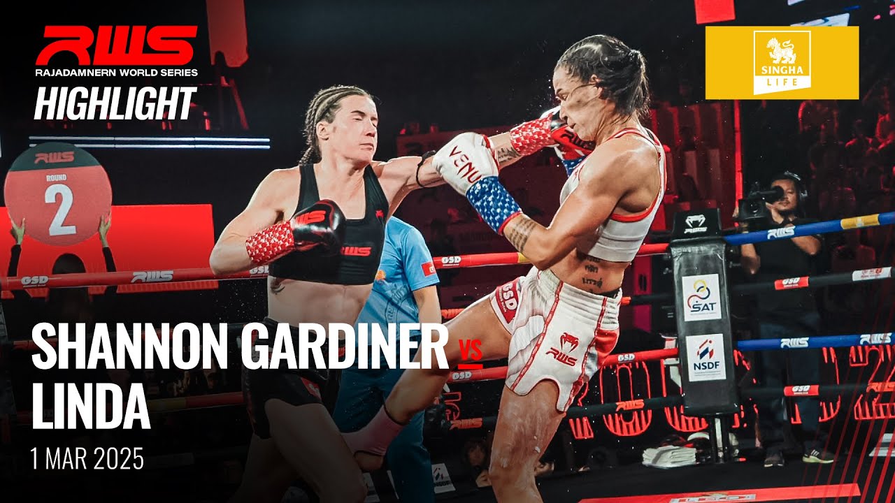 Highlight l Shannon Gardiner vs Linda Faysal l แชนนอน การ์ดิเนอร์ vs ลินดา ไฟย์ซัล l RWS background