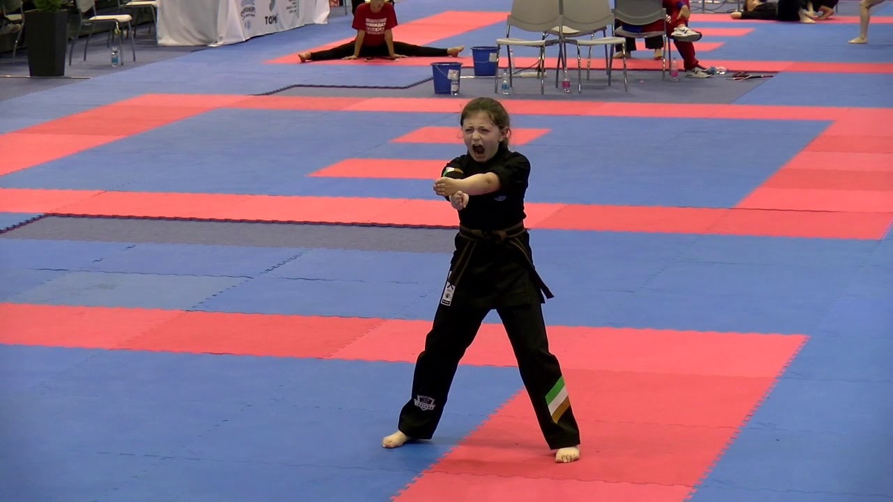 Leah kiernan Creative Forms WAKO European Championships 2019 background