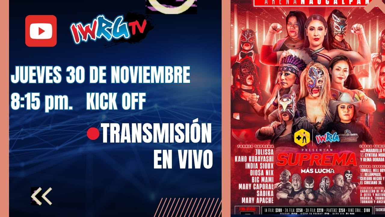 IWRG EN VIVO π | SUPREMA MΓS LUCHA
