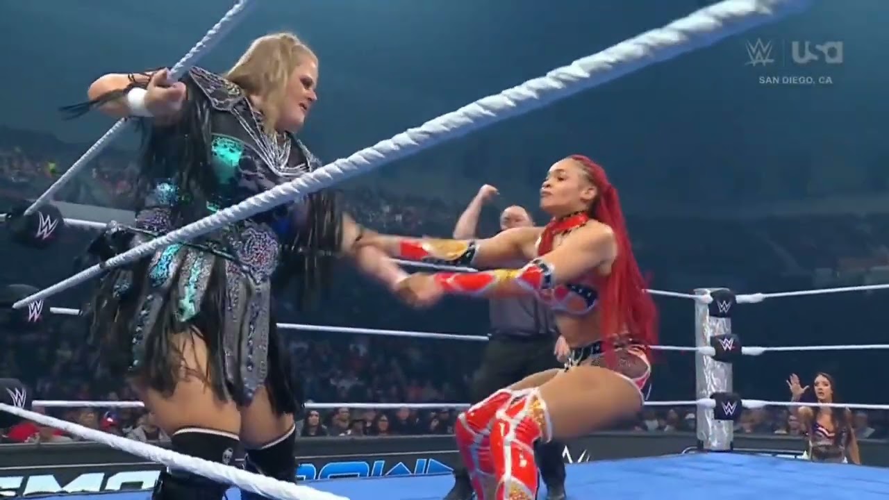 WWE SMACKDOWN PIPER NIVEN VS B FAB 01/17/25 background