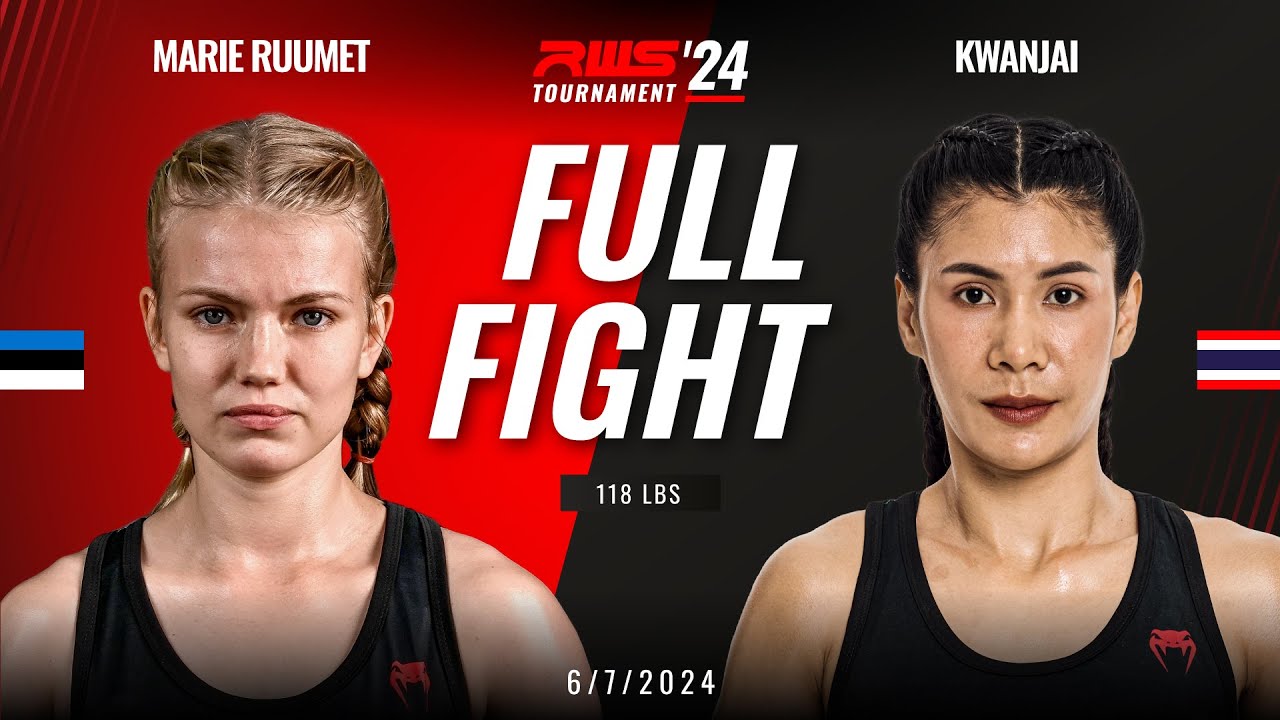 Full Fight l Marie Ruumet vs Kwanjai Kwanjai Muay Thai Gym I RWS background