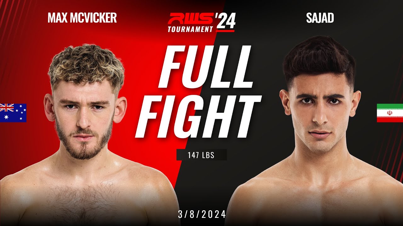 Full Fight l Max McVicker MuayU vs Sajad Venum Muay Thai I RWS background