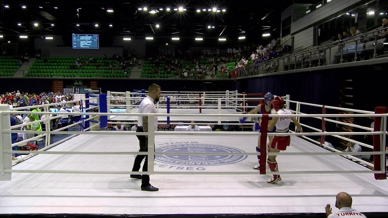 Saide Cetintas v Evgeniia Pomaskina WAKO European Championships 2019 background