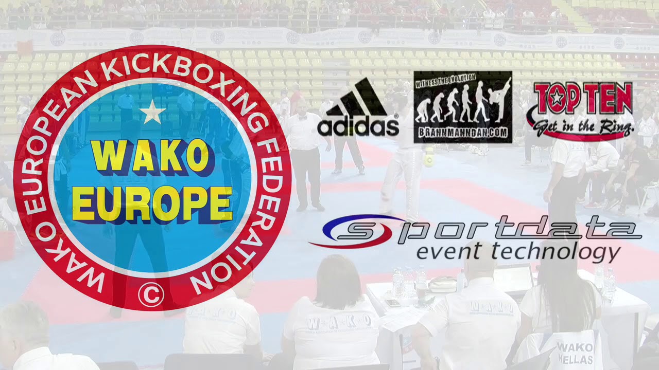 Italy v Austria Junior Team Event WAKO European Championships 2017 background