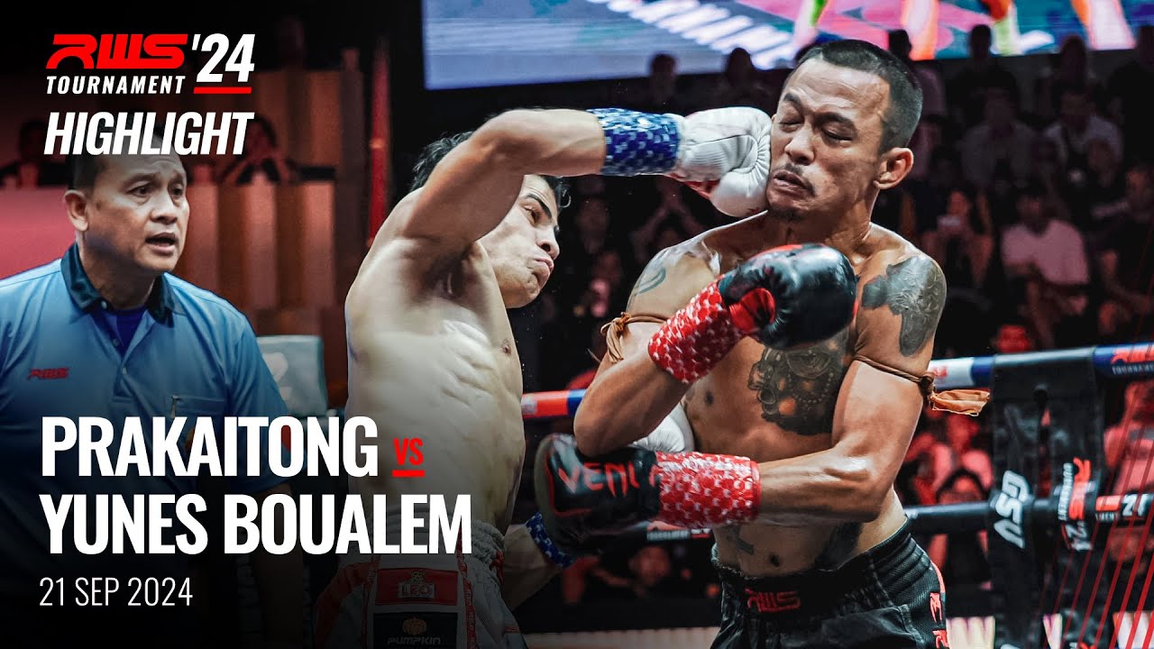 Highlight l Prakaitong Looksuan Auto Muay Thai vs Yunes Boualem Elite Fight Club I RWS background