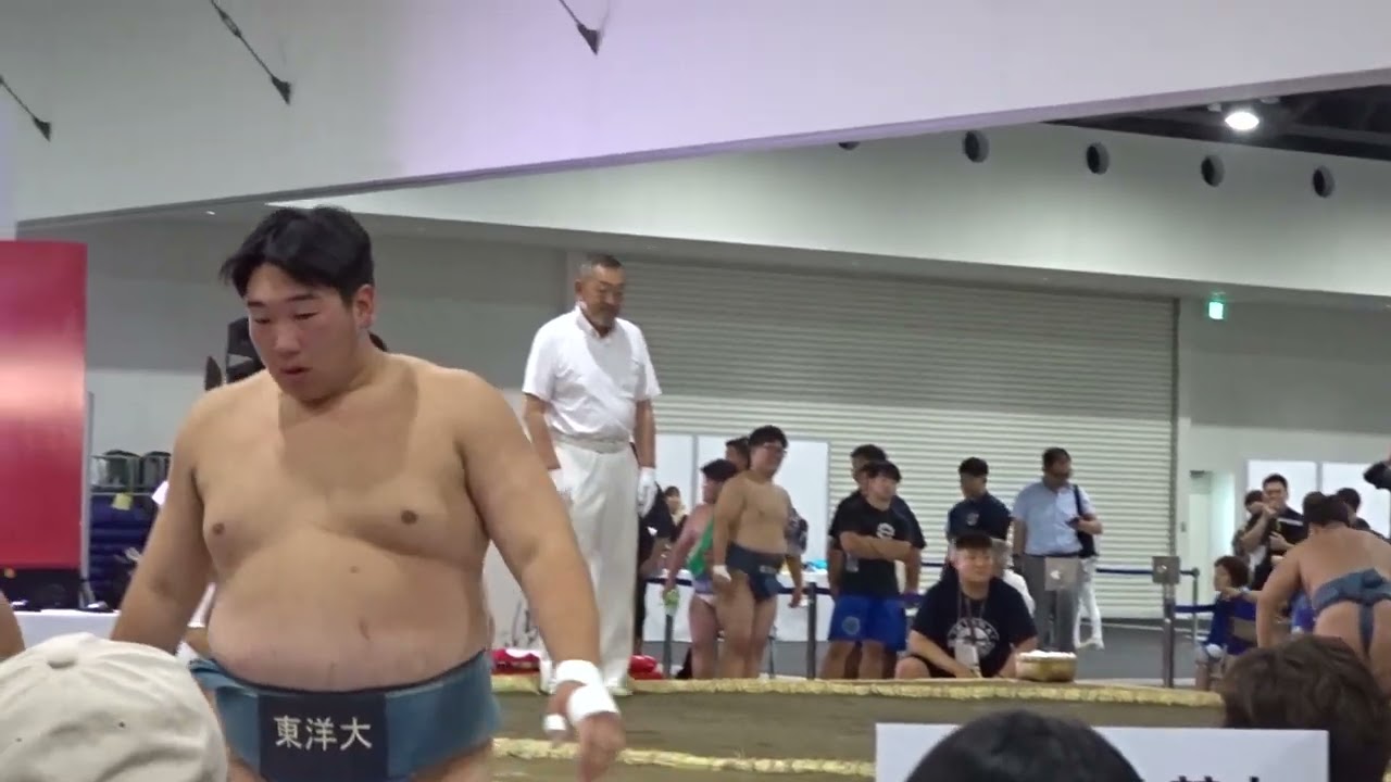 SUMO EXPO❗️大学生相撲大会 個人トーナメント1回戦【大阪関西万博場所】2025/8/3 osaka kansai EXPO university individual tournament① background