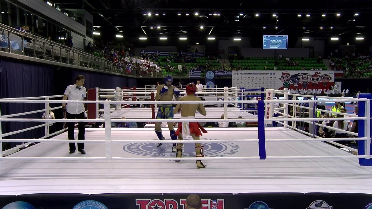 Ilia Golskii v Oleksandr Vorontsov WAKO European Championships 2019 background