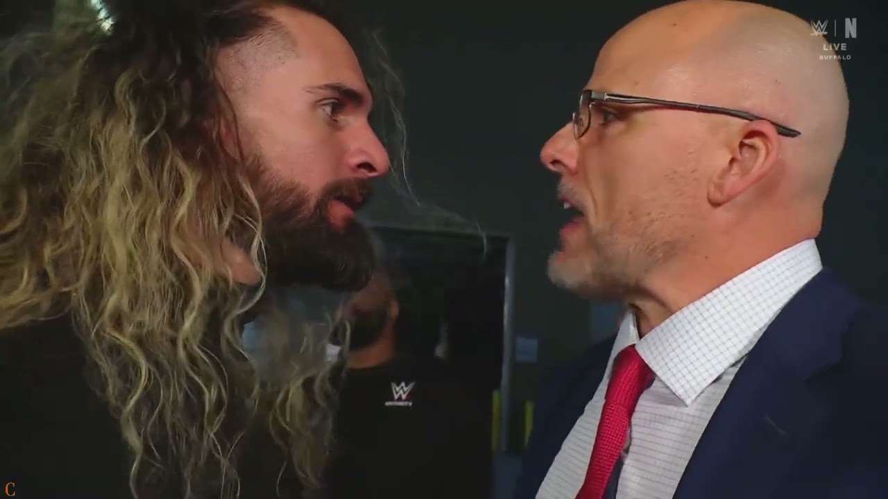 CM Punk will face Seth "Freakin" Rollins inside a Steel Cage Match Next Week: Raw, Mar. 3, 2025 background