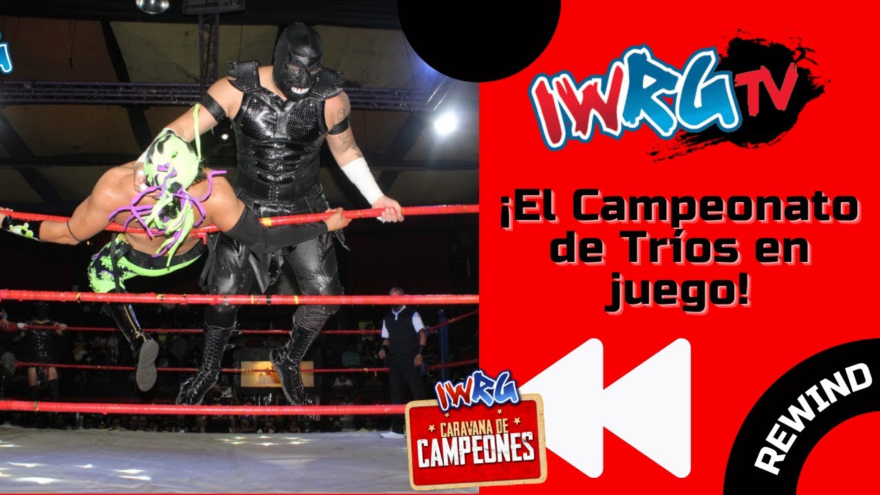 Por el Campeonato de Tríos Edomex: La Pandemia (C) VS La Jaucan y Hellboy (R) background