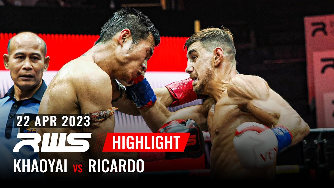 ไฮไลท์ Highlight l เขาใหญ่ vs. ริคาโด้ ซินบีมวยไทย l Khaoyai vs. Ricardo Sinbi Muay Thai l RWS background
