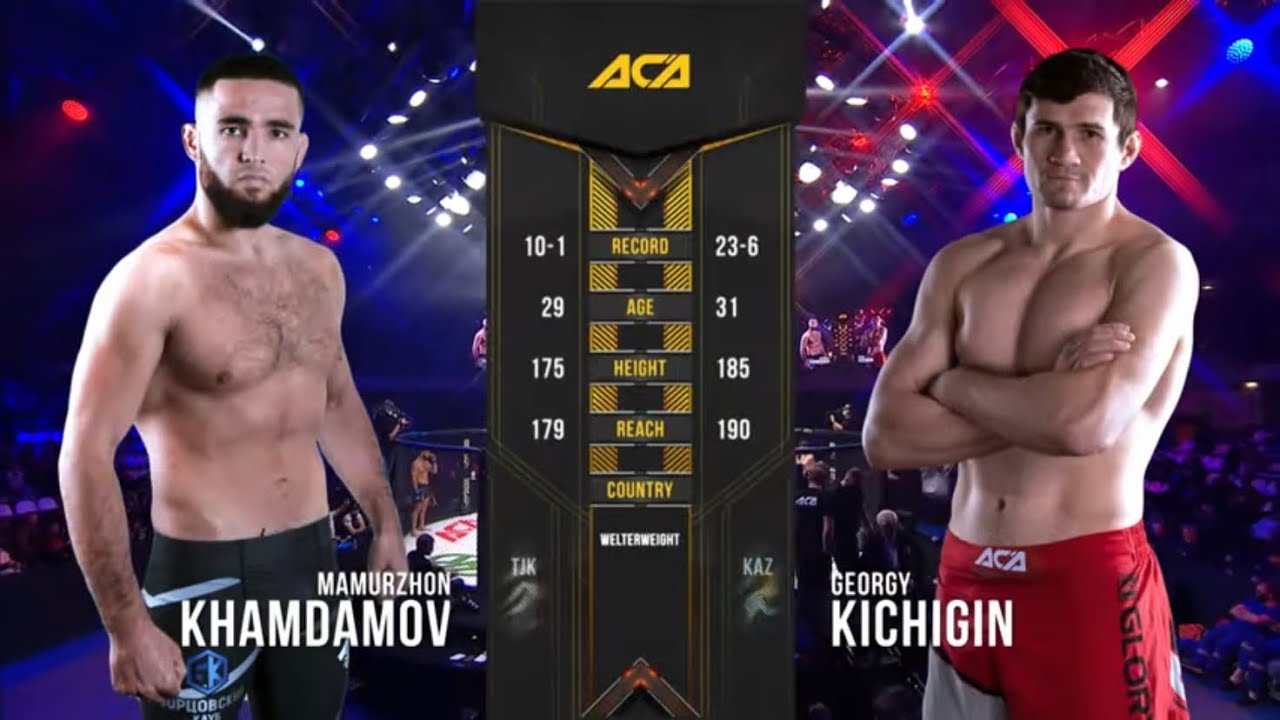 Мамуржон Хамдамов vs. Георгий Кичигин | Mamurzhon Khamdamov vs. Georgy Kichigin | ACA 111 - Moscow backdrop