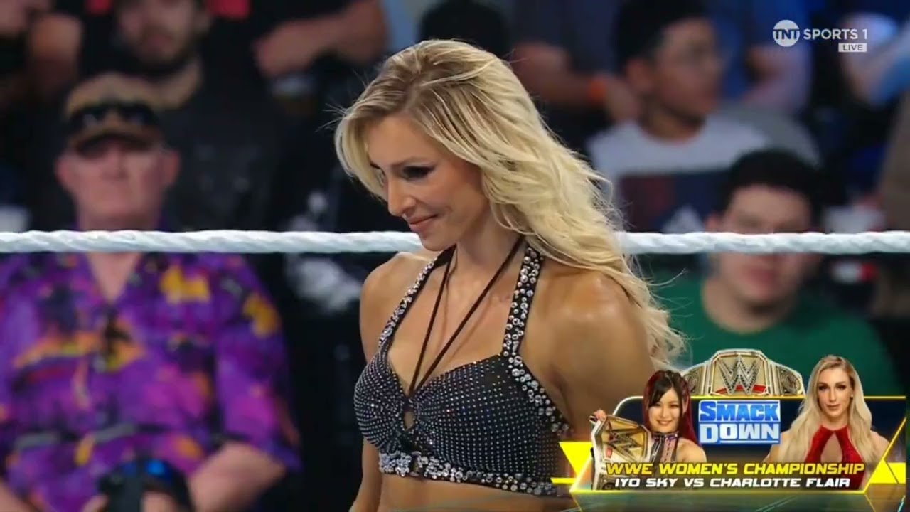 WWE SMACKDOWN CHARLOTTE FLAIR VS IYO SKY 10/20/23 background