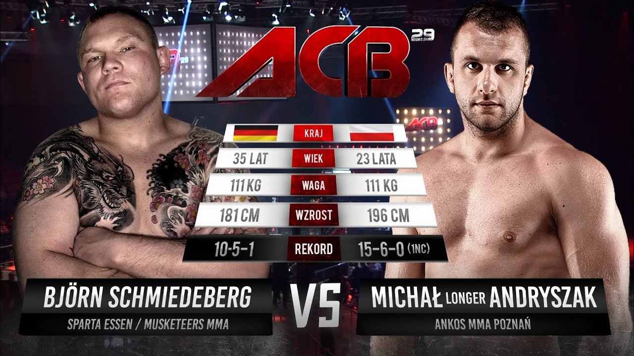 Бьорн Шмидеберг vs. Михал Андришак | Bjoern Schmiedeberg vs. Michal Andryszak | ACB 29 - Poland background