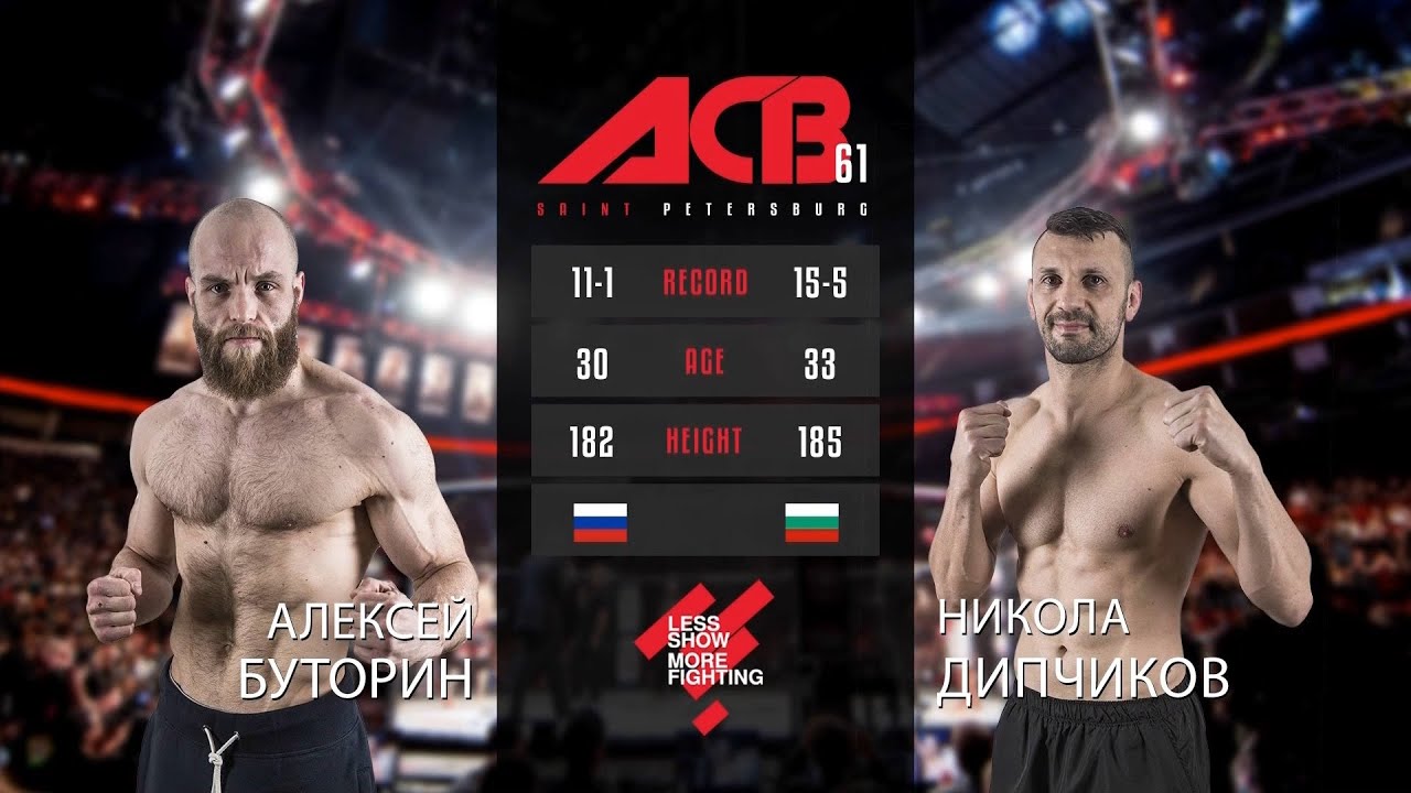 Алексей Буторин vs. Никола Дипчиков | Aleksei Butorin vs. Nikola Dipchikov | ACB 61 background