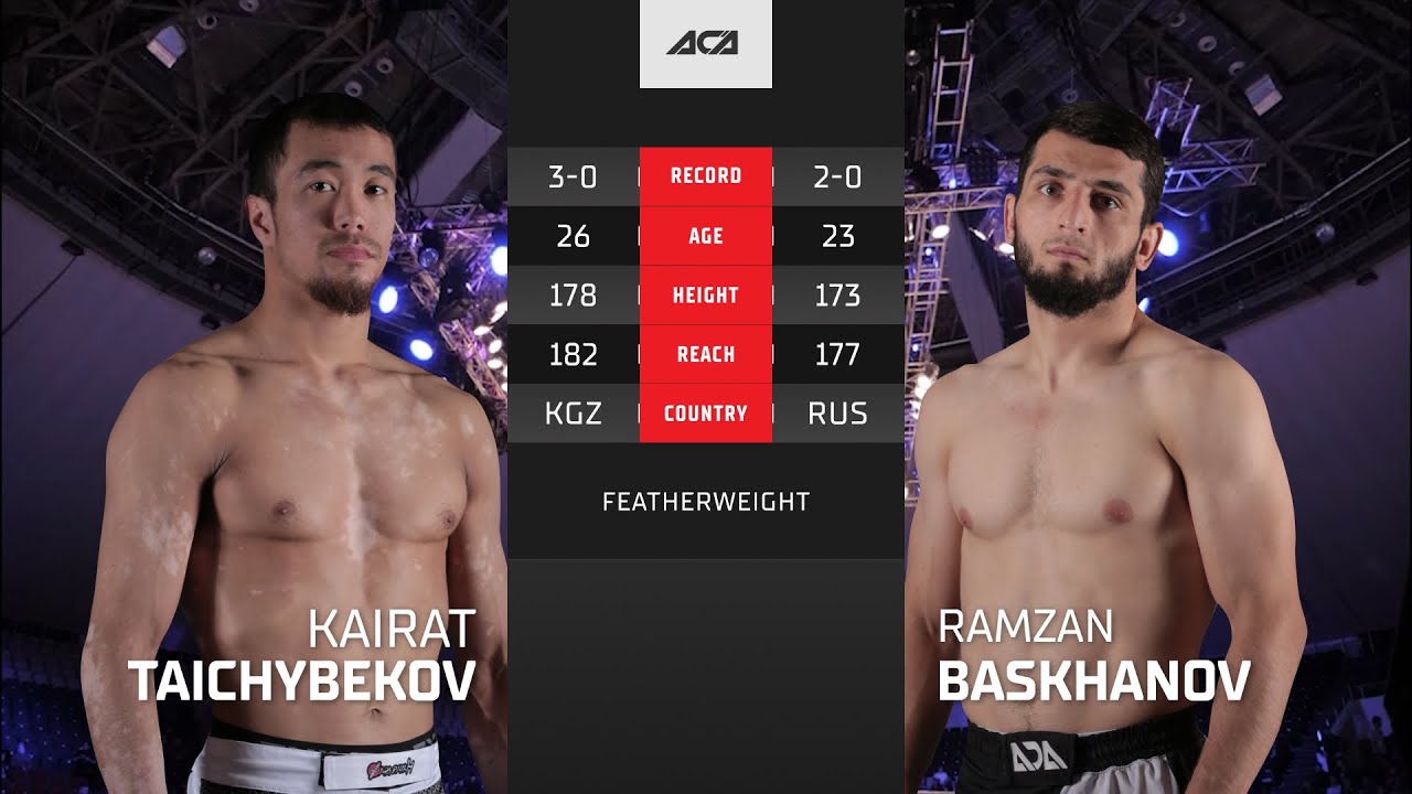 Кайрат Тайчыбеков vs. Рамзан Басханов | Kayrat Taychybekov vs. Ramzan Baskhanov | ACA YE 38 background
