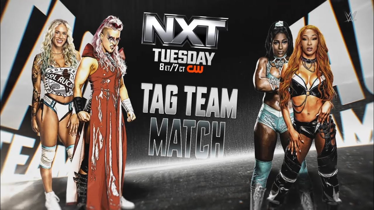 Sol Ruca & Zaria vs Lash Legend & Jakara Jackson: NXT, Feb. 18, 2025 background