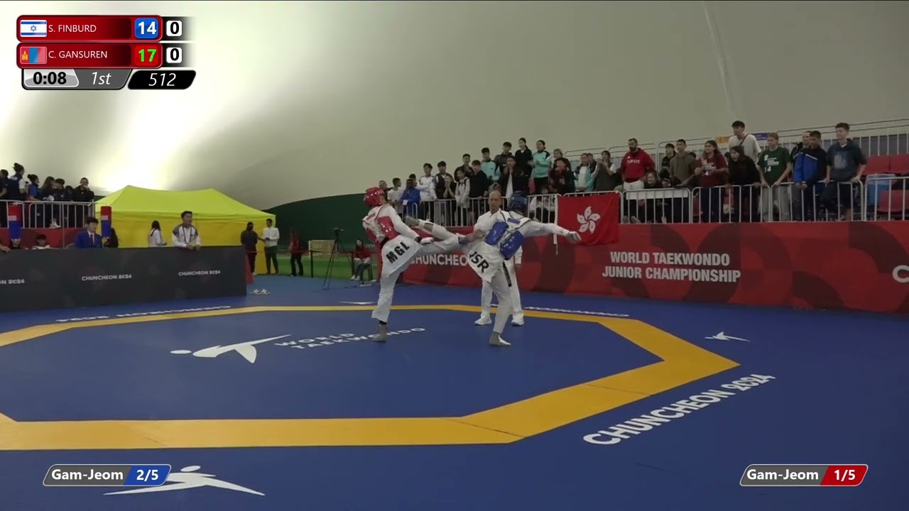 512 Round of 32 Men 59kg ISR FINBURD Sean MGL GANSUREN Choijiljav background