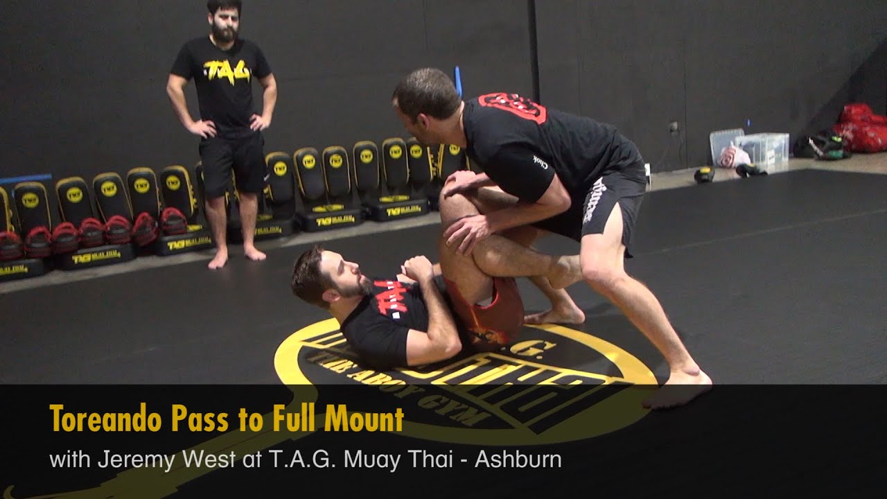 Toreando Pass to Full Mount with Jeremy West background