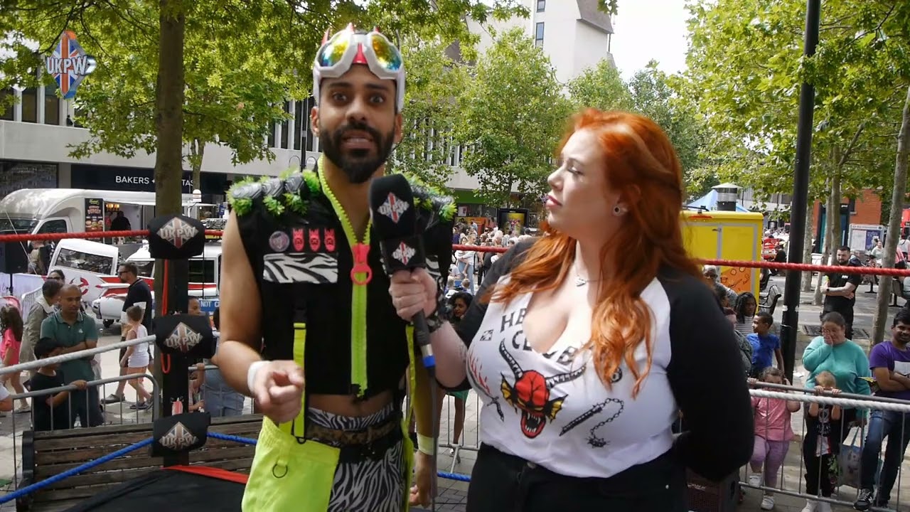 Prince Dean's Post Match Interview in Bexleyheath After Street Fighter II background