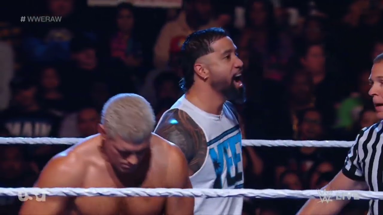 WWE RAW CODY RHODES & JEY USO VS JUDGMENT DAY 11/13/23 background