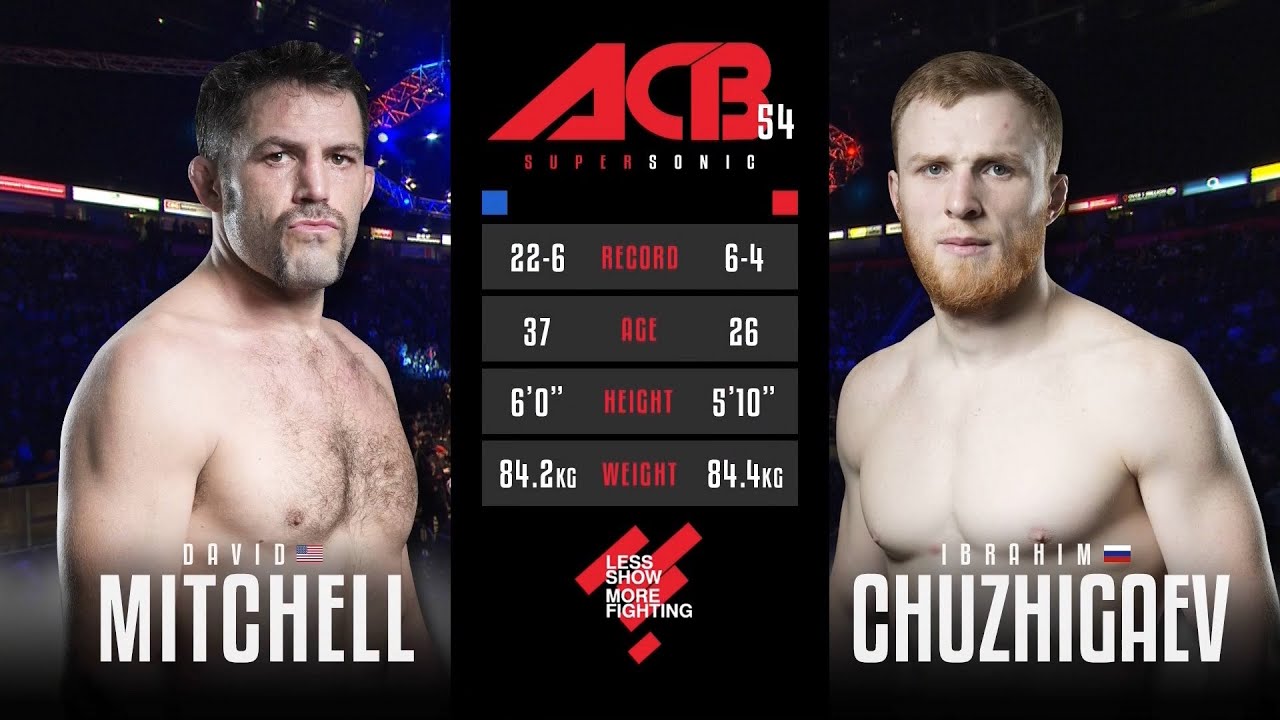 Ибрагим Чужигаев vs. Дэвид Митчелл | Ibragim Chuzhigaev vs. David Mitchell | ACB 54 - Supersonic