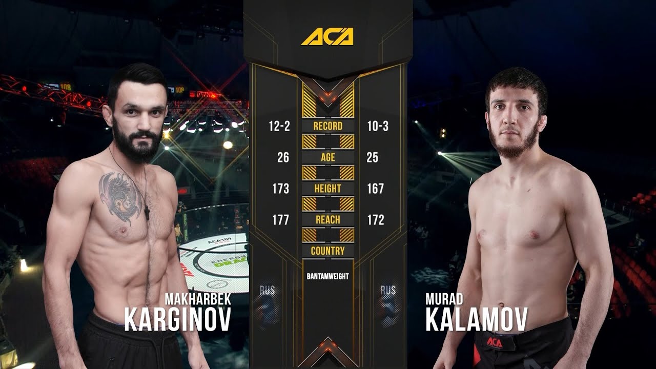 Махарбек Каргинов vs. Мурад Каламов | Maharbek Karginov vs. Murad Kalamov | ACA 108 - Grozny backdrop