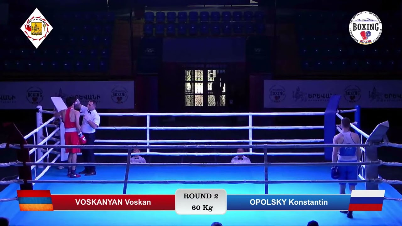 Konstantin Opolsky (RUS) vs. Voskan Voskanyan (ARM) Yerevan Mayor Cup 2025 (60kg) background