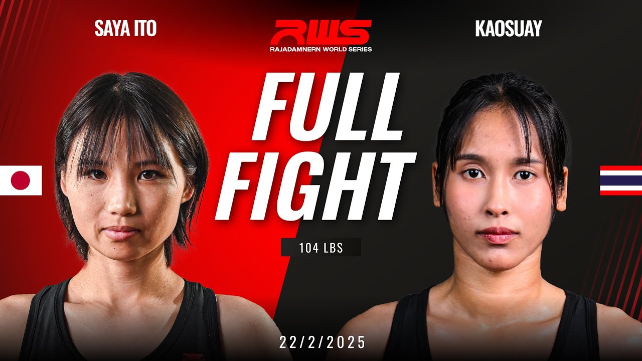 Full Fight l Saya Ito vs Kaosuay I ซายะ อิโตะ vs ข้าวสวย l RWS background