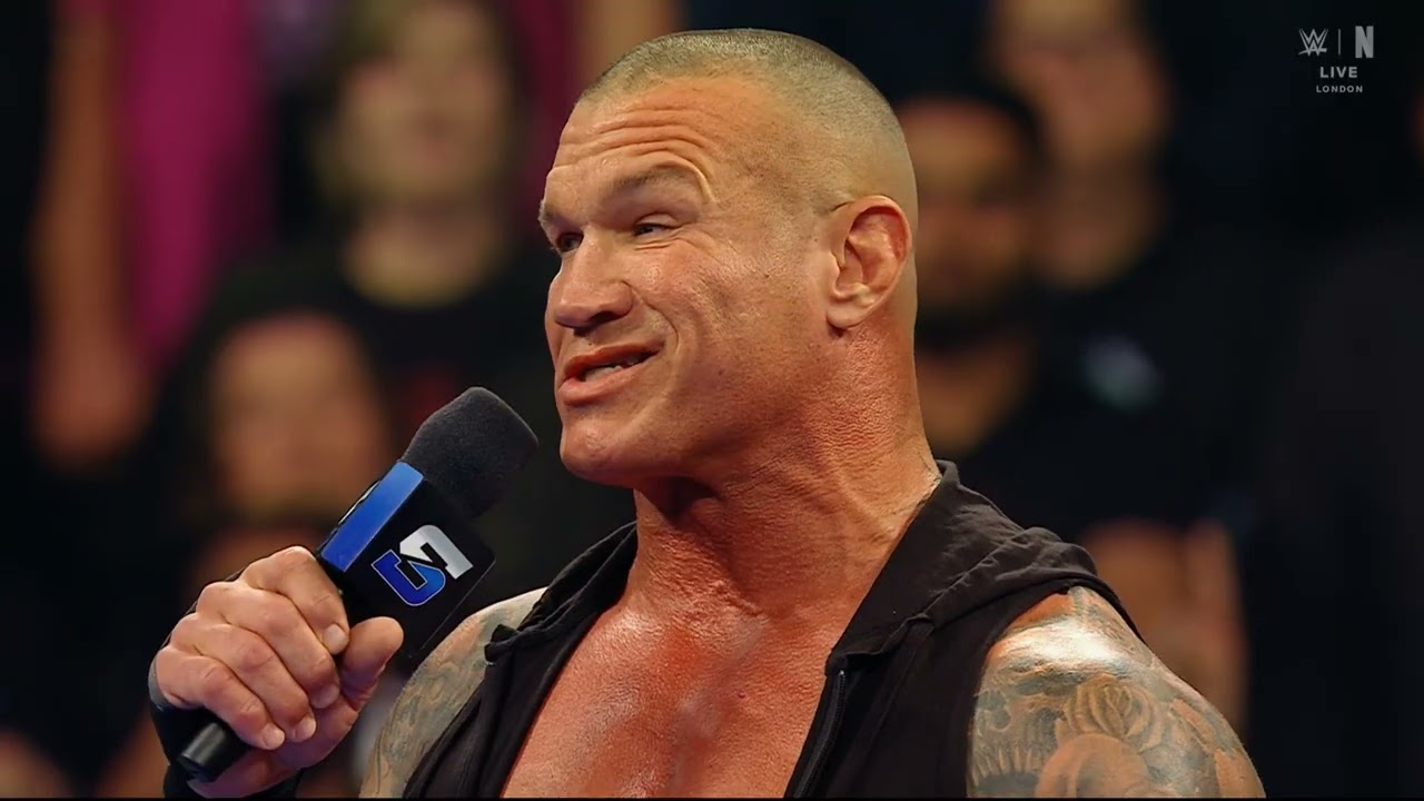 Drew McIntyre escapes from Randy Orton: SmackDown, Mar. 28, 2025 background