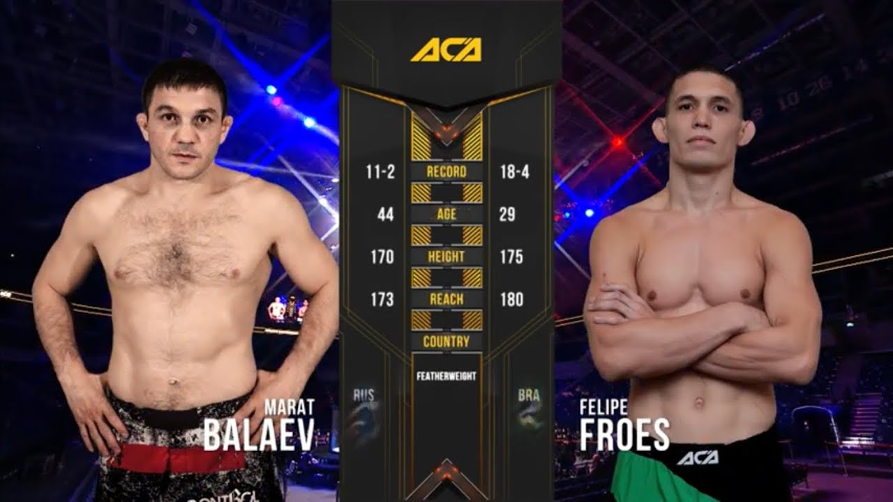 Марат Балаев vs. Фелипе Фроес | Marat Balaev vs. Felipe Froes | ACA 116 - Moscow backdrop