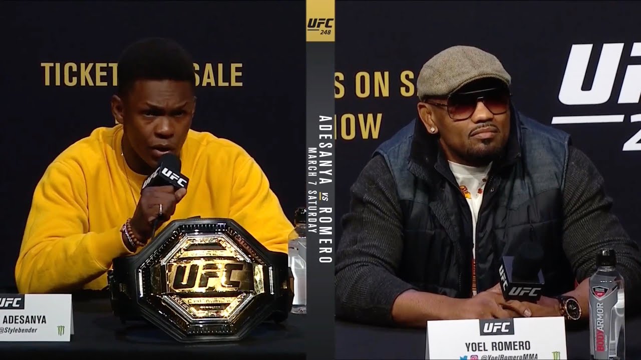 UFC 248: Адесанья vs Ромеро - Пресс-конференция backdrop