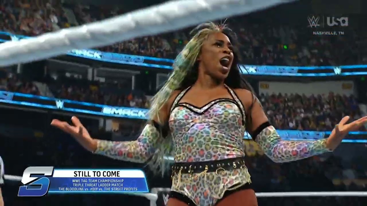 WWE SMACKDOWN TIFFANY STRATTON VS NAOMI 10/04/24 background