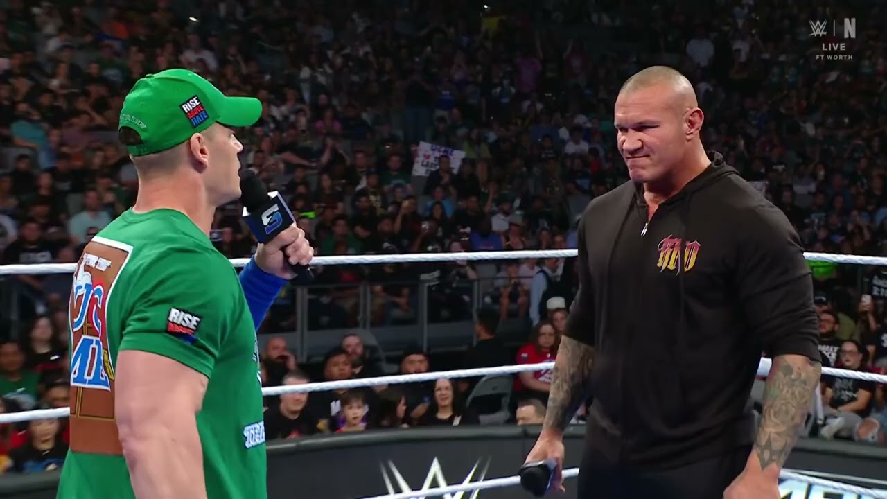 Randy Orton RKO’s John Cena: SmackDown, Apr. 25, 2025 background
