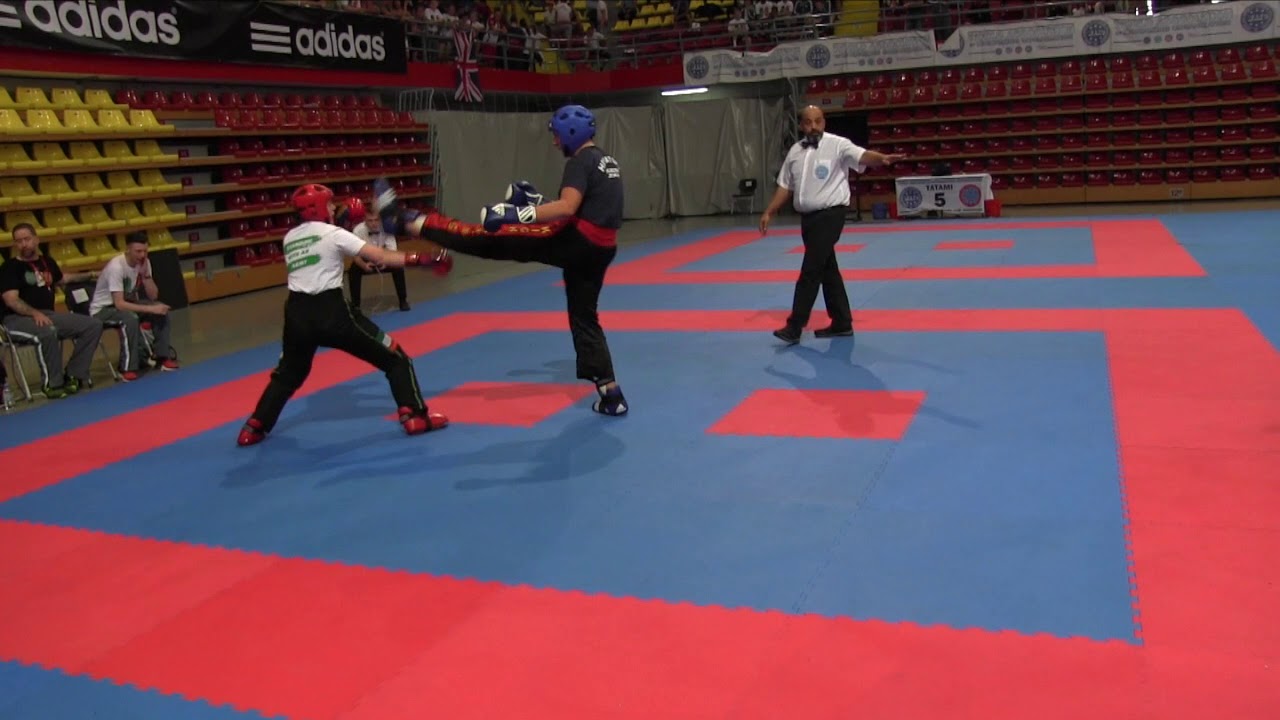 Niamh Ryan v Doris Magdic WAKO European Championships 2017 background