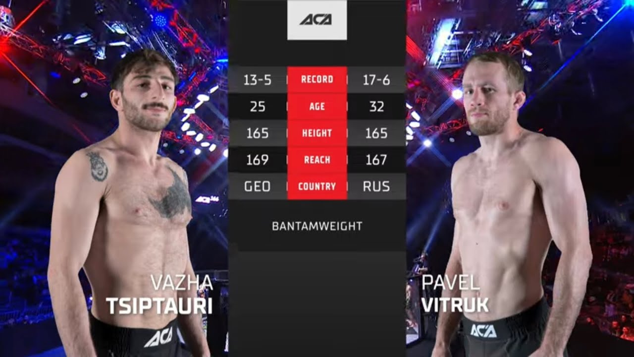 Важа Циптаури vs. Павел Витрук | Vazha Tsiptauri vs. Pavel Vitruk | ACA 166 background