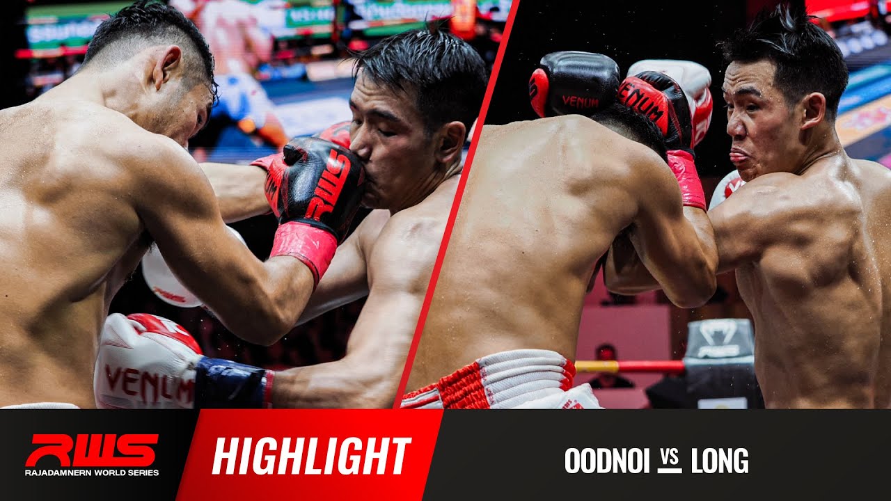 ไฮไลท์ Highlight l อู๊ดน้อย vs. ลอง เสถียรมวยไทย l Oodnoi vs. Long Satien Muay Thai l RWS background