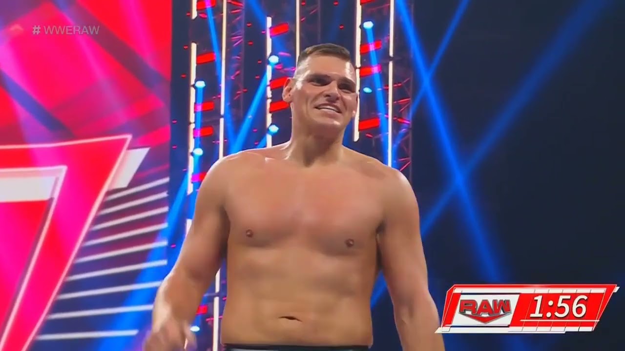WWE RAW CHAD GABLE VS GUNTHER 07/31/23 background