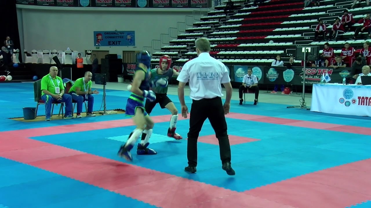 Kiril Iliev v Jakob Simnic WAKO World Championships 2019 background