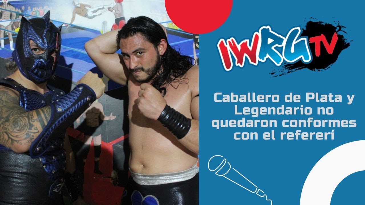 Legendario y Caballero de Plata formaron equipo y no quedaron conformes con las acciones del referí backdrop